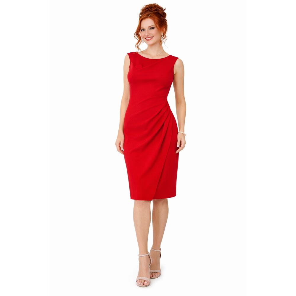 Calvin Klein Red Sheath Dress - Size 12